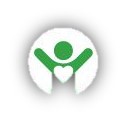 Clipart icon of an individual with a heart