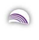 Clipart icon of a rainbow