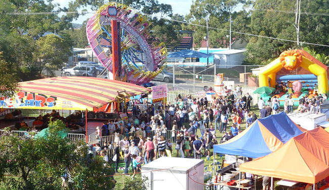 Image of school fete held on Grass Oval
