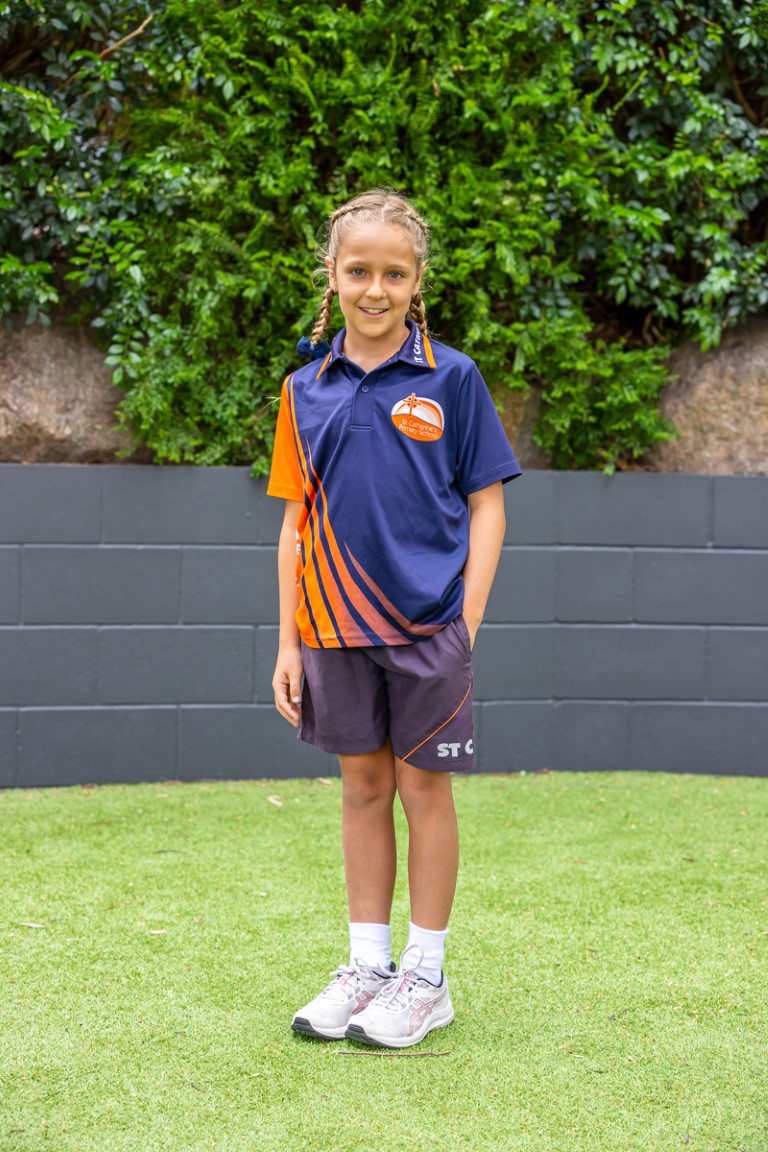 Image of one student wearing the sports uniform.