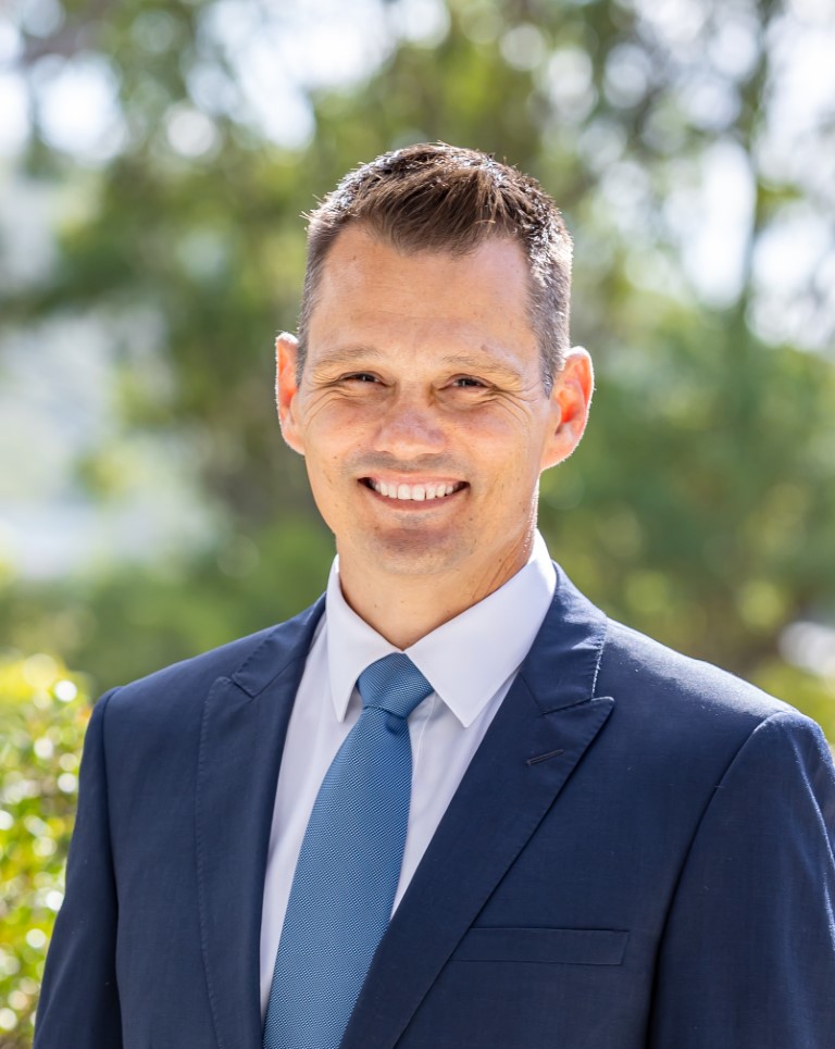 Current Principal, 2020 to now, Paul Mitchell smiling
