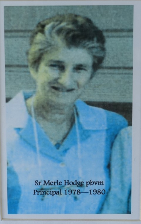 Past Principal 1978 to 1980, Sr Merle Hodge P.B.V.M.